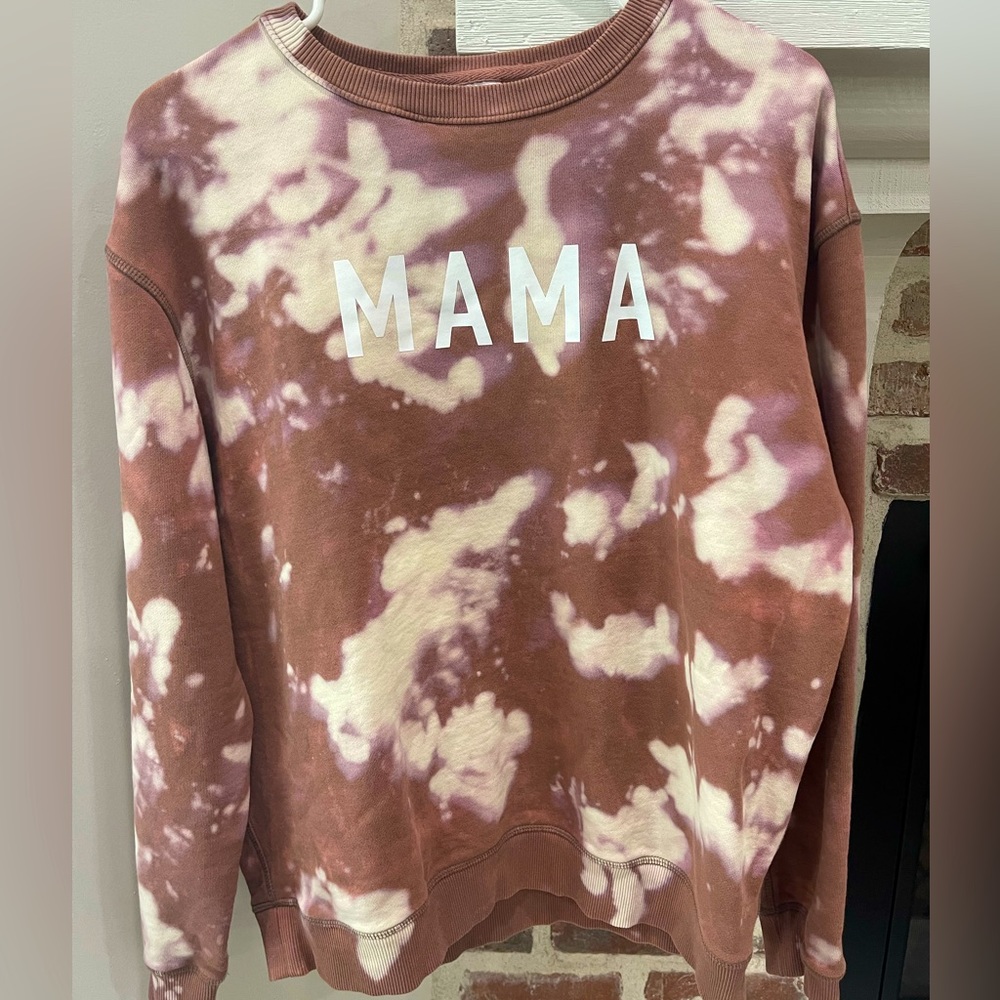 Pink Tie Dye “Mama” Sweatshirt